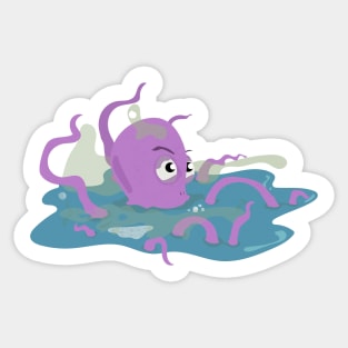 Scary octopus Sticker